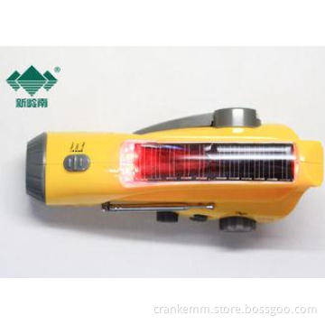Portable Weatherband Rechargeable Hand Crank Radio Flashlig